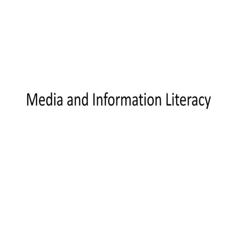 Media and information Literacy Grade 12 2024