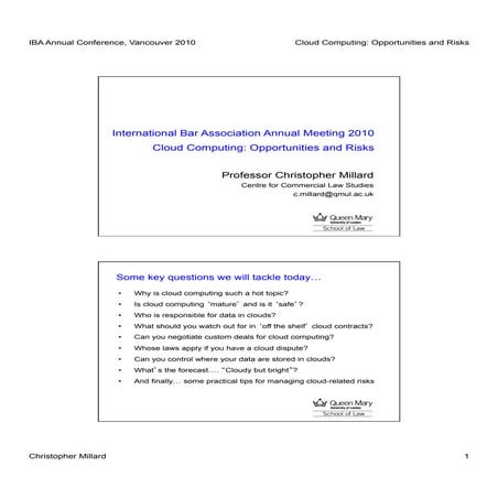 Cloud computing: opportunities and risks