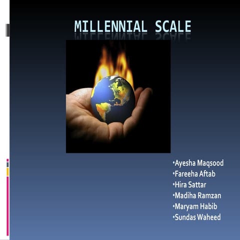 Millenial Scale For Climate Change