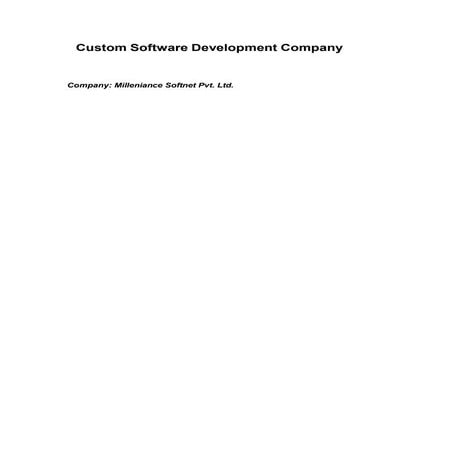 Custom Software Development Company in Delhi