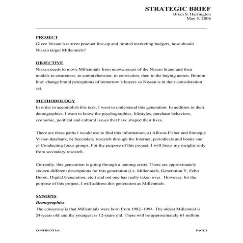 Millennials Strategy