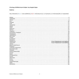 Proving of Millennium Eclipse Rubricsl