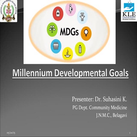 Millennium developmental goals 2015