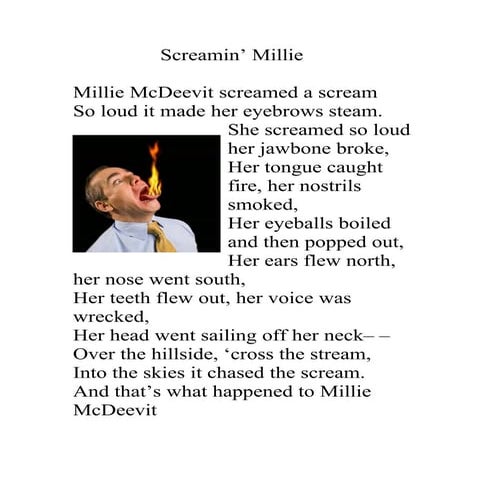 Millie mc deevit screamed a scream