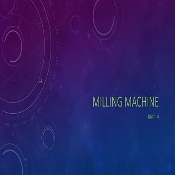 Milling machine