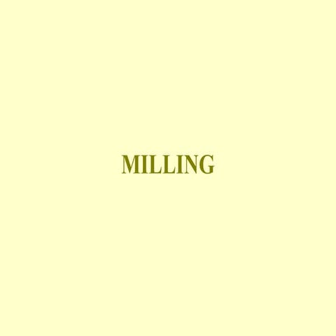 Milling Machines