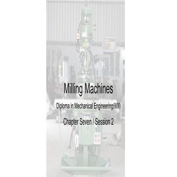 Milling & Gear Cutting | PPT