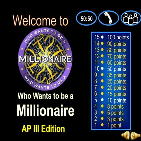 Kabihasnan sa Amerika (Powerpoint Game - Who Wants To Be A Millionaire)