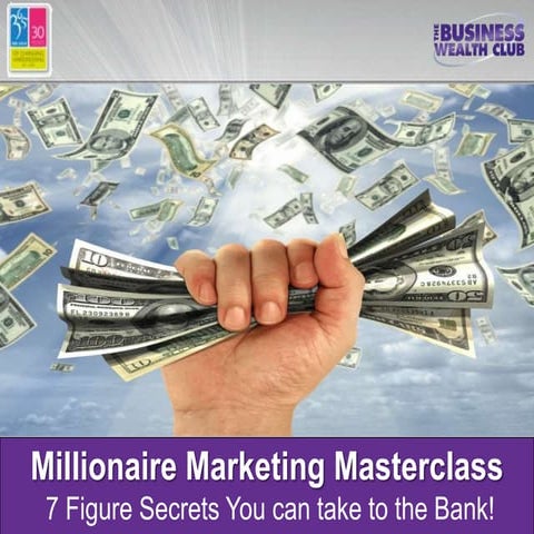 Millioniare Marketing Masterclass - Salon Success 365 Conference