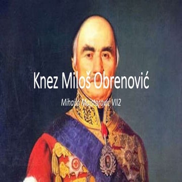 Knez Miloš Obrenović