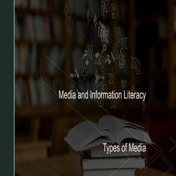 MIL_Quarter 1-Types of Media_Media and Info