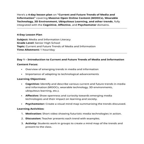 MIL Q2 Media and Information Literacy for Grade 12 | DOCX