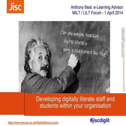 Developing digitally literate staff and students