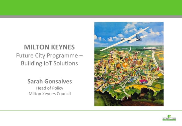 Building IoT solutions in Milton Keynes | Sarah Gonsalves | June 2015