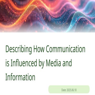 lesson on the media and information technology week one quater  one