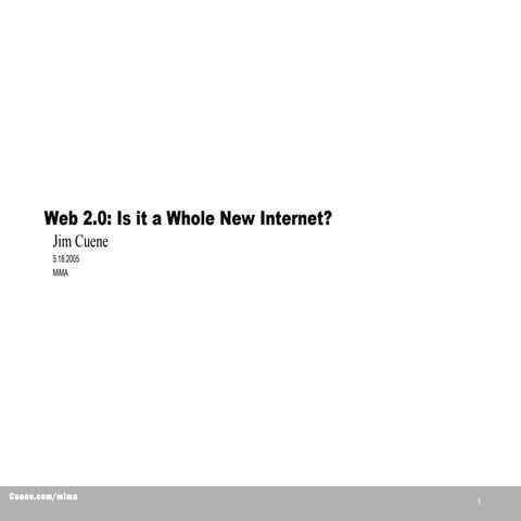 Web 2.0: It's Whole New Internet (from 2005)