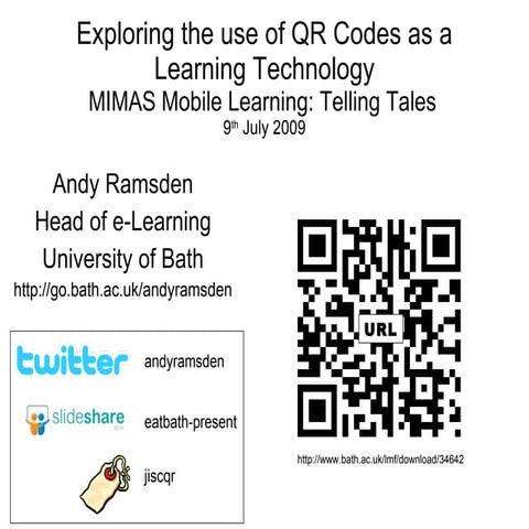 Telling Tales: QR Codes in UK Education