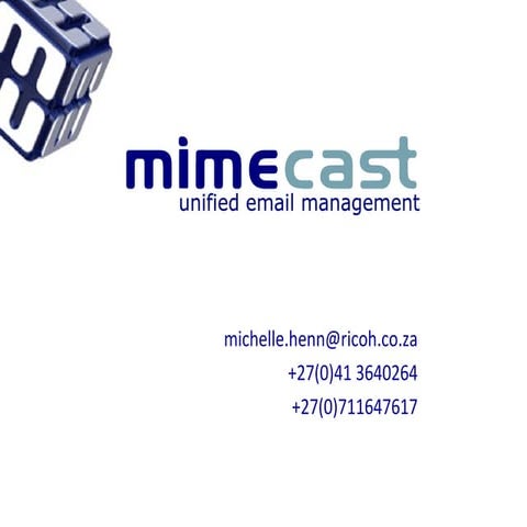 Mimecast presentation
