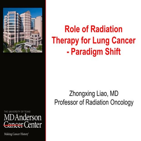 Role of Radiation Therapy for Lung Cancer
