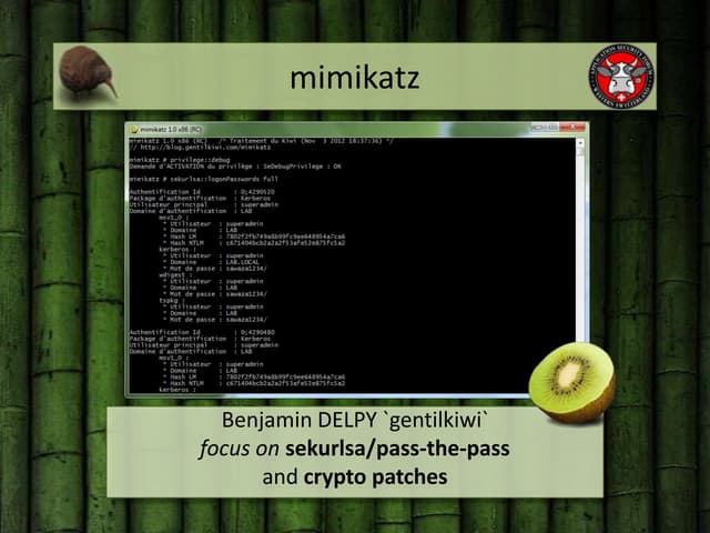 mimikatz @ asfws