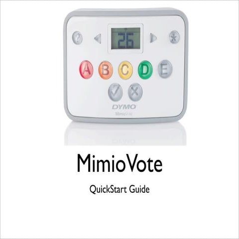 Mimio vote quick start