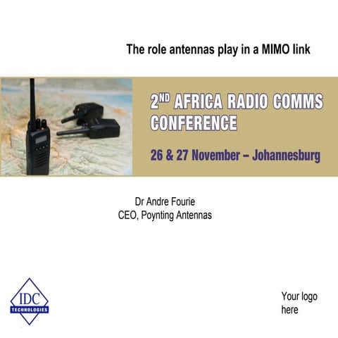 The role antennas play in a MIMO link