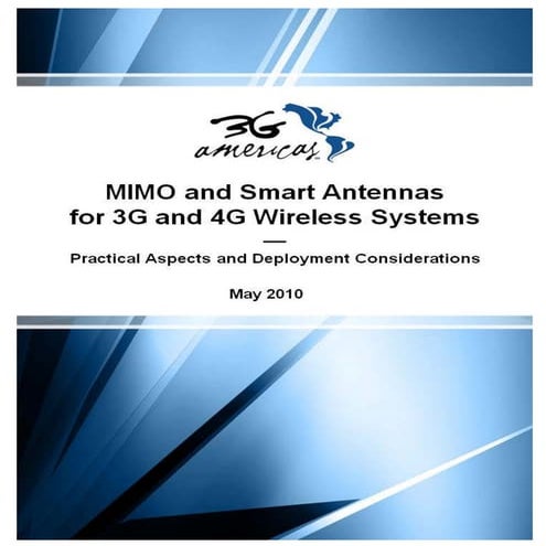 Mimo & Smart Antennas LTE N/W Design