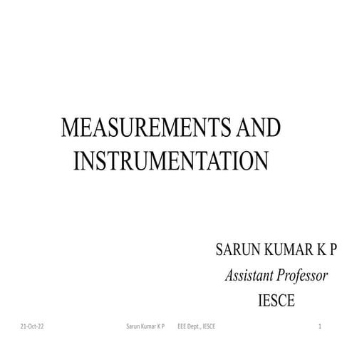 MEASUREMENT OF RESISTANCE