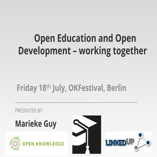 Open Education and Open Development...