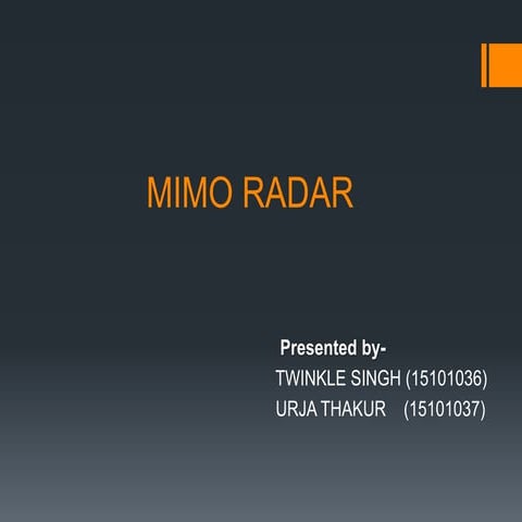 Mimo radar(1)