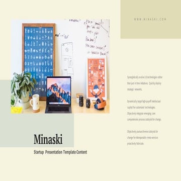 Minaski Presentation : Light Color Theme