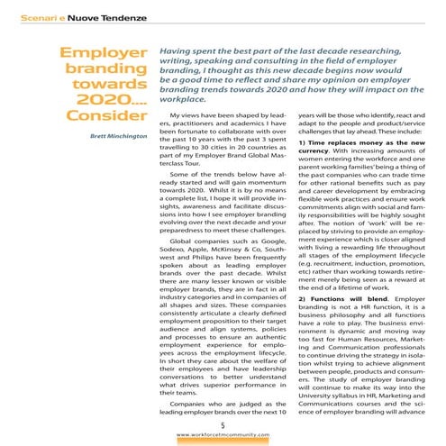 Employer branding towards 2020