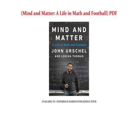 (Mind and Matter: A Life in Math and Football) PDF | PDF