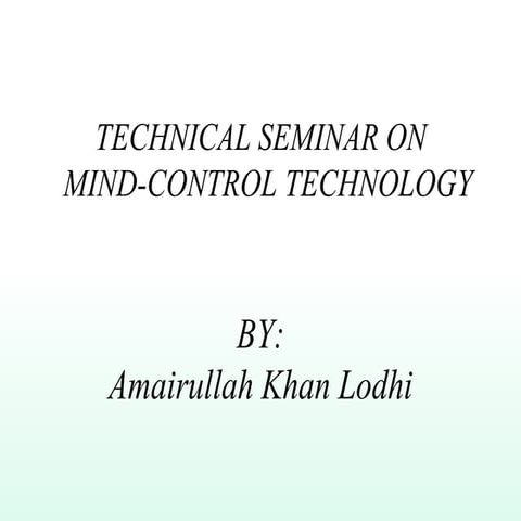 Mind control by amairullah khan lodhi