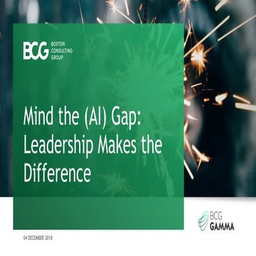Mind the-(ai)-gap : BCG study