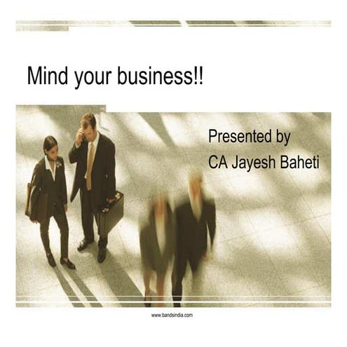 Mind Your Business   Finances, Accounting And Legal Basics For Startups In India