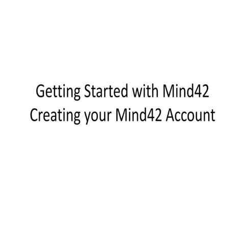 Mind42 All Reference Training Presentation | PPTX