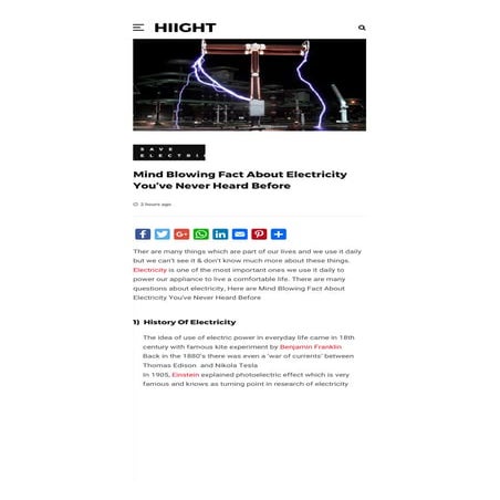 Mind blowing fact about electricity you’ve never heard before