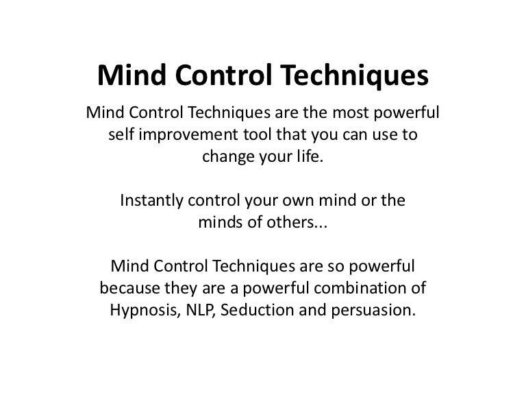 Mind Control Techniques