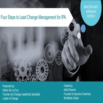 Four Steps to Lead Change Management for RPA