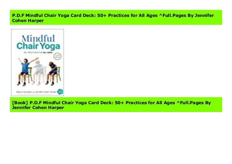 mindful chair yoga card deck