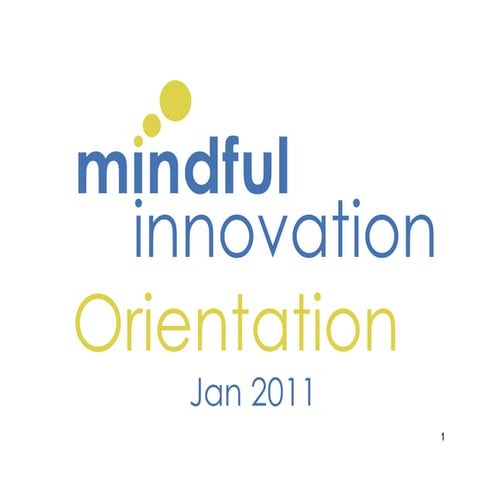 Mindful innovation orientation Dec 2010
