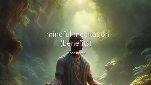 Mindful Meditation Ppt Mindful Meditation Ppt