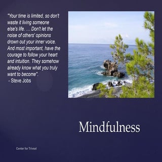 Trivsel med Mindfulness - et foredrag