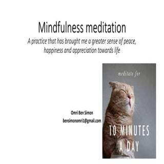 Mindfulness meditation
