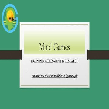 Mind Games Training Programs