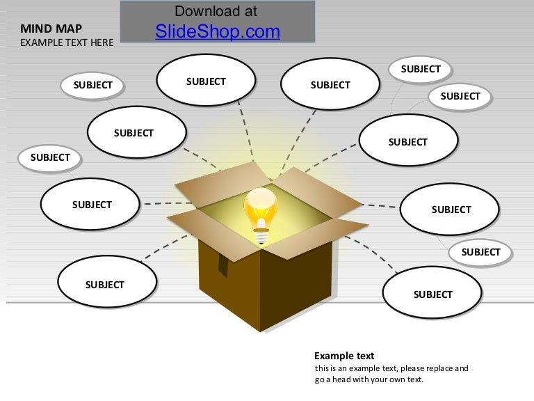 Mind map light bulb