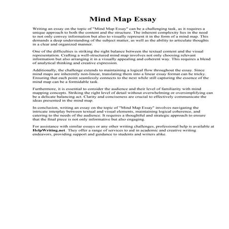 Mind Map Essay