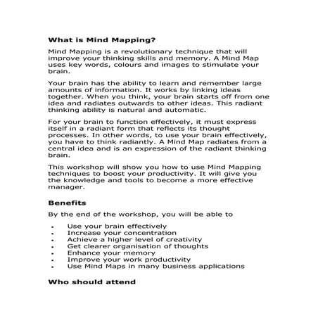 Mind mapping