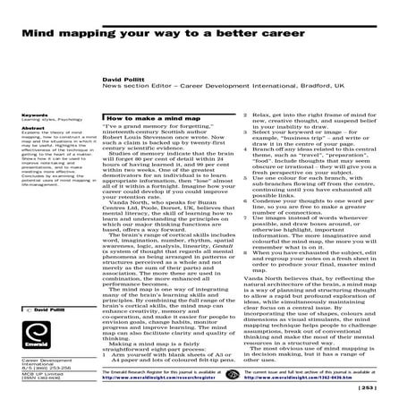 Mind mapping your way to a better career